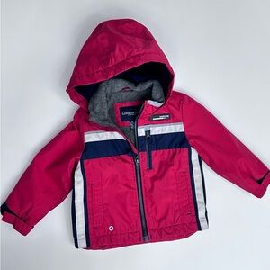 London Fog Red Jacket with Gray Lining